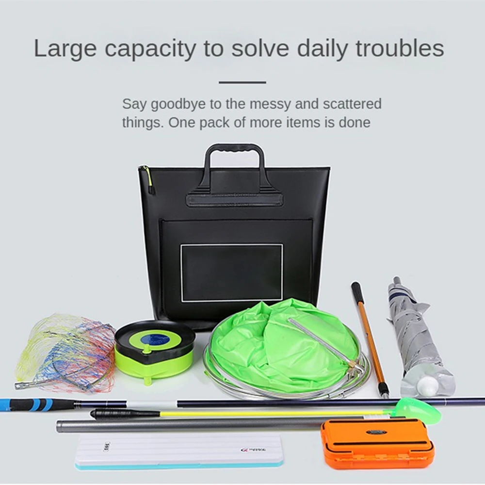 

1Pcs Portable EVA Fishing Bag Fishing Cage Bag Waterproof Live Fish Storage Case Outdoor Folding Pouch Fishing Gear Bag