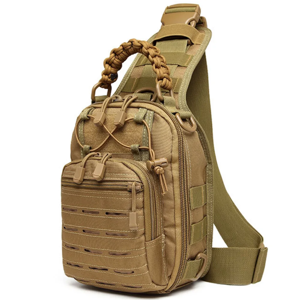 Wholesale Top Quality Multifunction 1000d Nylon Durable Waterproof Laser Cut Molle Military Tactical Shoulder Sling Bag