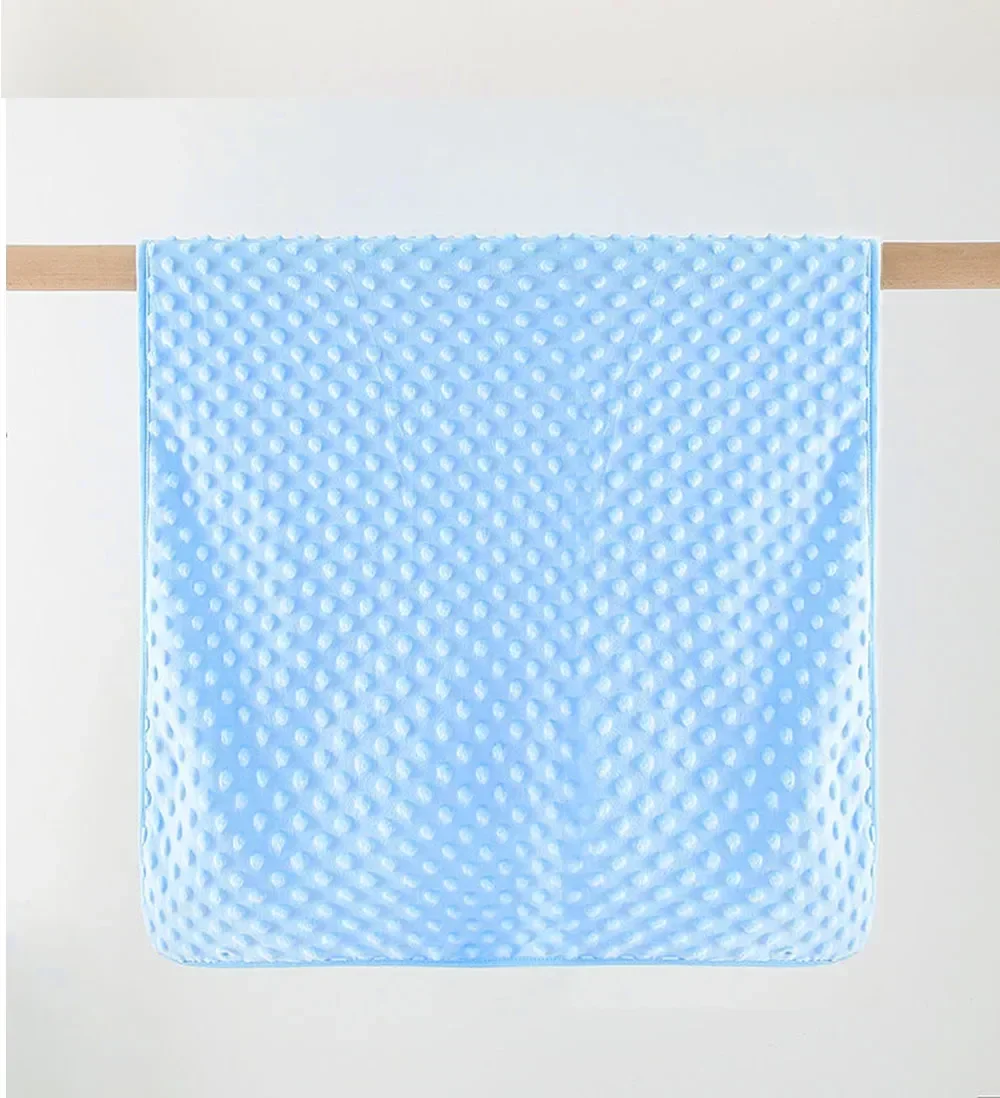 Winter Solid Newborn Thermal Soft Baby Blanket & Swaddling Fleece Blanket Bedding Set Cotton Quilt Infant Bedding Swaddle Wrap