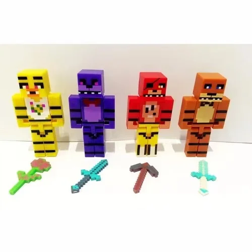 

4 шт./компл. Новые Фигурки героев мультфильма Фредди из ПВХ, игрушки из мультфильма, модель детской модели, Fazbear, коллекционный подарок для детей