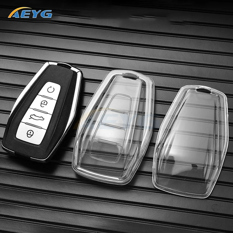 Geely Emgrand X7 EX7 Coolray 2019 2020 Atlas Boyue NL3 GT GC9 Borui Keyless Key Shell Fob 용 TPU 자동차 키 케이스 커버 셸 Fob