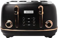 Series Stainless Steel Electric Water and Tea Kettle & 4 Slice Wide Slot Stainless Steel Toaster Kitchen Bundle 2