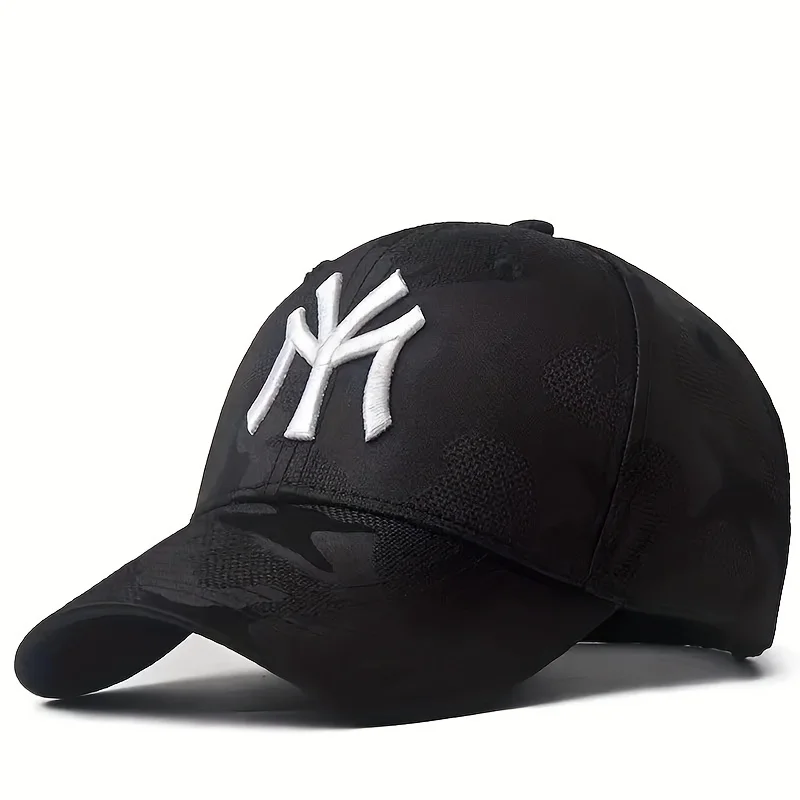Unisex Letter Embroidery Camouflage Baseball Caps Spring Autumn Outdoor Adjustable Casual Sunscreen Hat