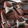Car Neck Pillows Both Side Pu Leather 1pcs Pack Headrest For Head Pain Relief Filled Fiber Universal Car Pillow 3