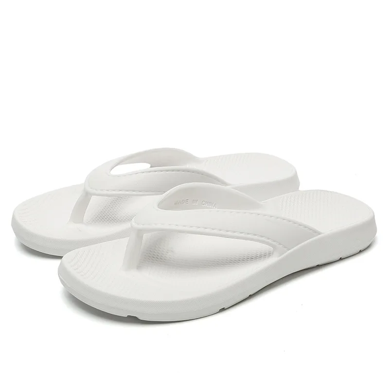 Summer Men Beach Flip Flops Soft Sole Clip Toe Lightweight Beach Slippers Woman Couple Comfort Non Slip Bathroom Slides Shower