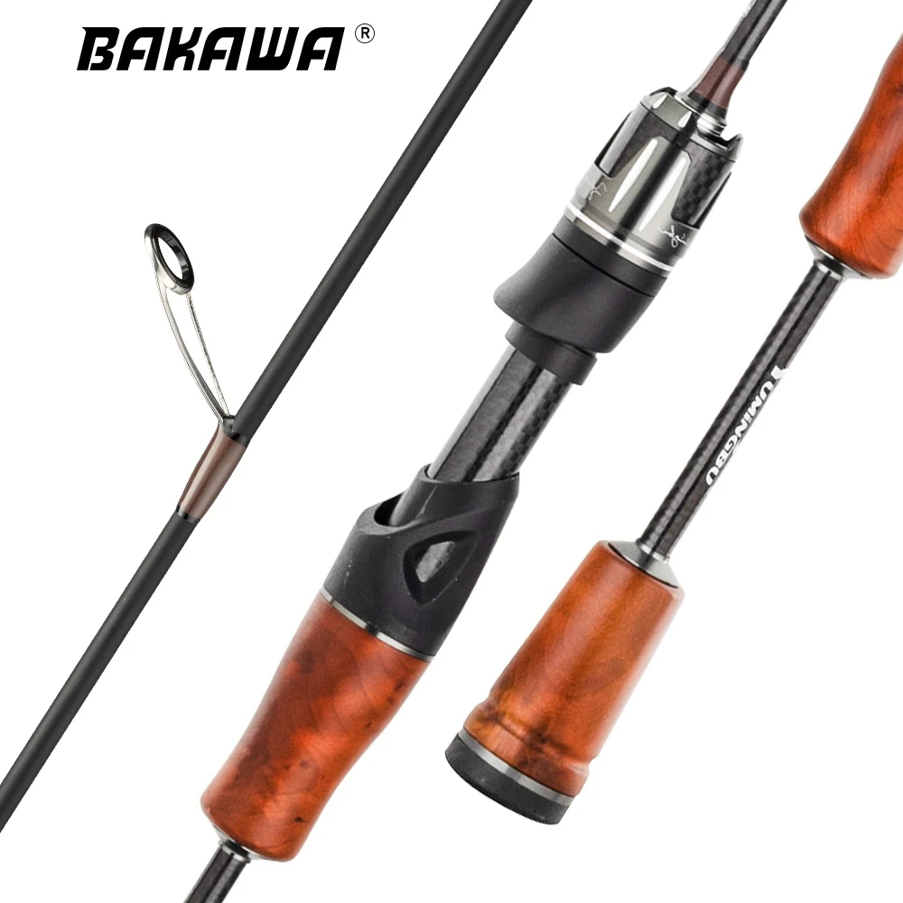 

BAKAWA UL Power Carbon Spinning Fishing Rod 1.39m 1.55M 1.68M 1.8M Lure Weight 1.5-8g Casting Pole Tackle Sea Saltwater Pesca