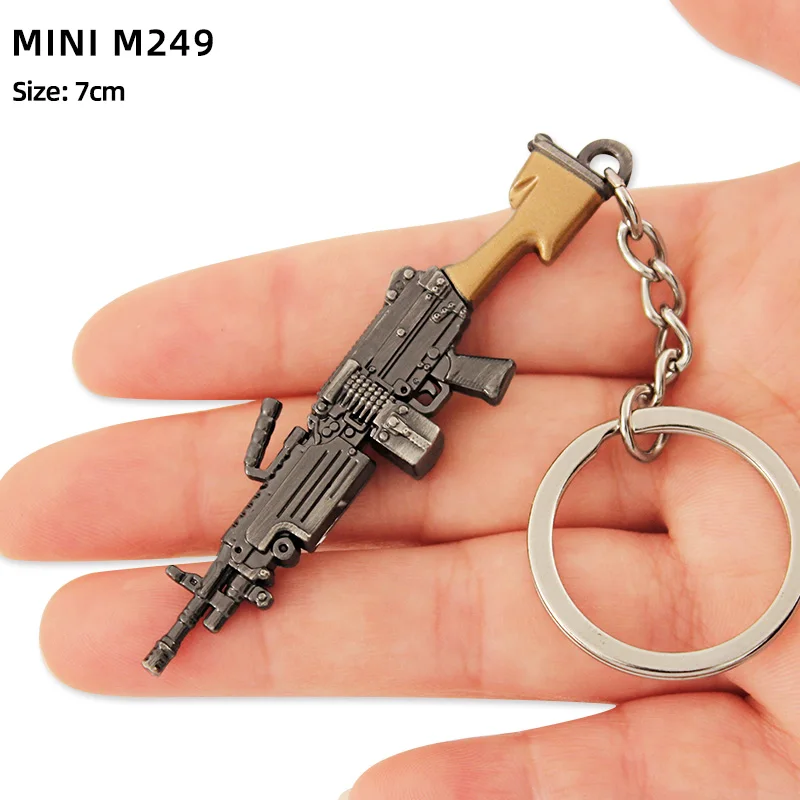 Aveo M249 Pubg Keychain Pubg Keychains Metal Gun Fashion Eat
