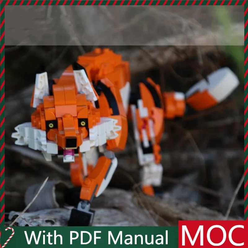 486 PCS Hot Selling MOC Red Fox Animal Model Modular DIY Set Building ...