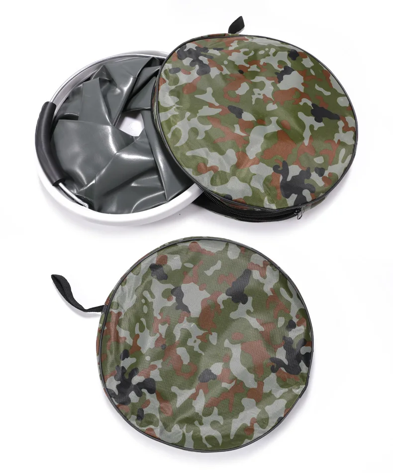 Portable Outdoor Backpack Fishing 11L and 20L Thicken Multifunctional Camouflage Car Wash Cleaning Tool Folding Bucket