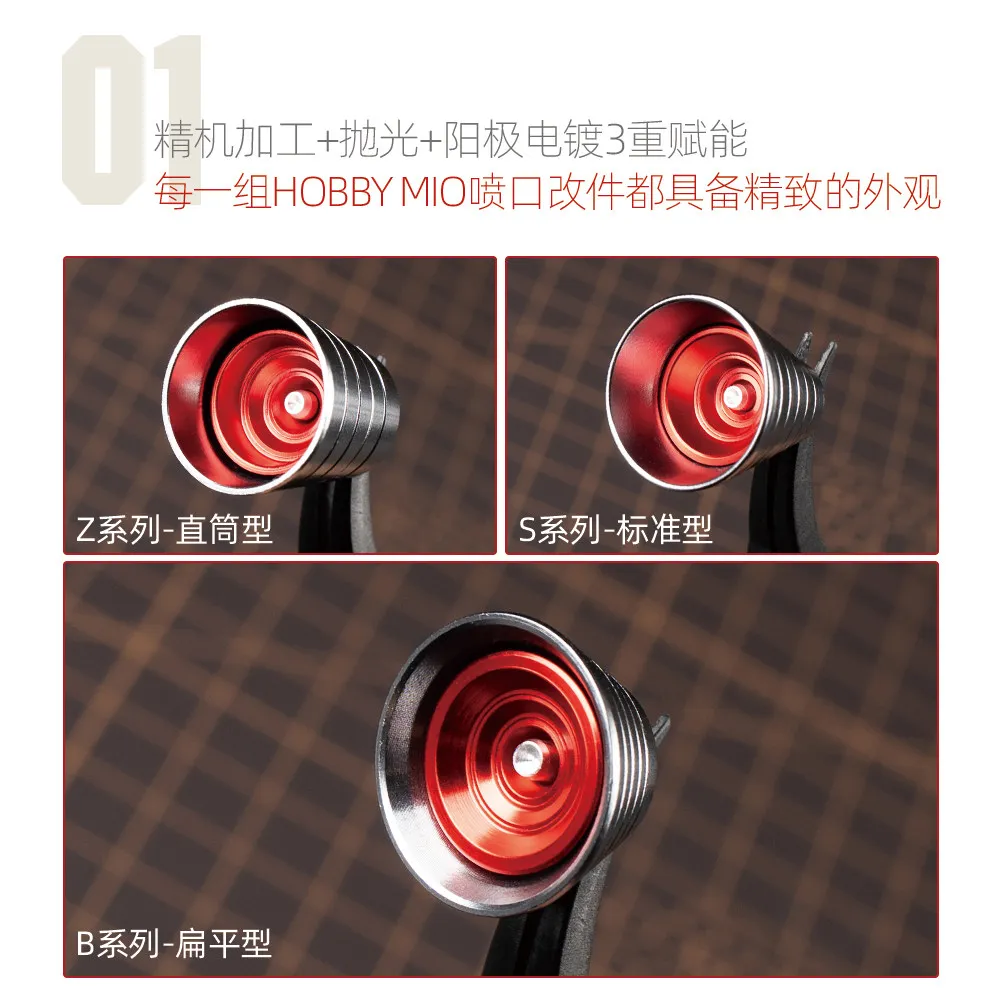 리바움프 노즐 HOBBY MIO 리노베이션 시리즈 메크 메탈 노즐 모델 도구