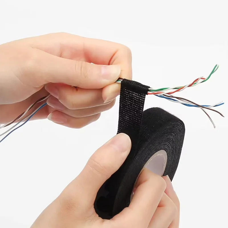 wiring harness tape Multipurpose Cloth Sticker Fabric Tape Wiring Harness Tape For Automotive Mounting Industrial Single Sided