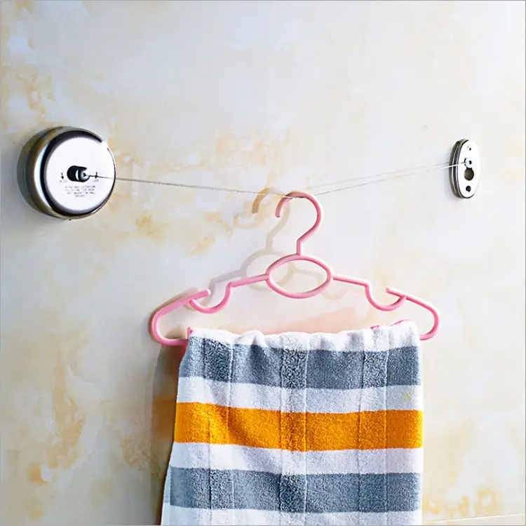 Clothes Drying Rack Clothes Drying Line Stainless Steel Retractable Home Storage