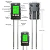 Soil Fertility PH Meter Tester Soil PH Moisture Meter Temperature Sunlight Intensity Measurement Analysis Soil Acidity Test 6in1 5