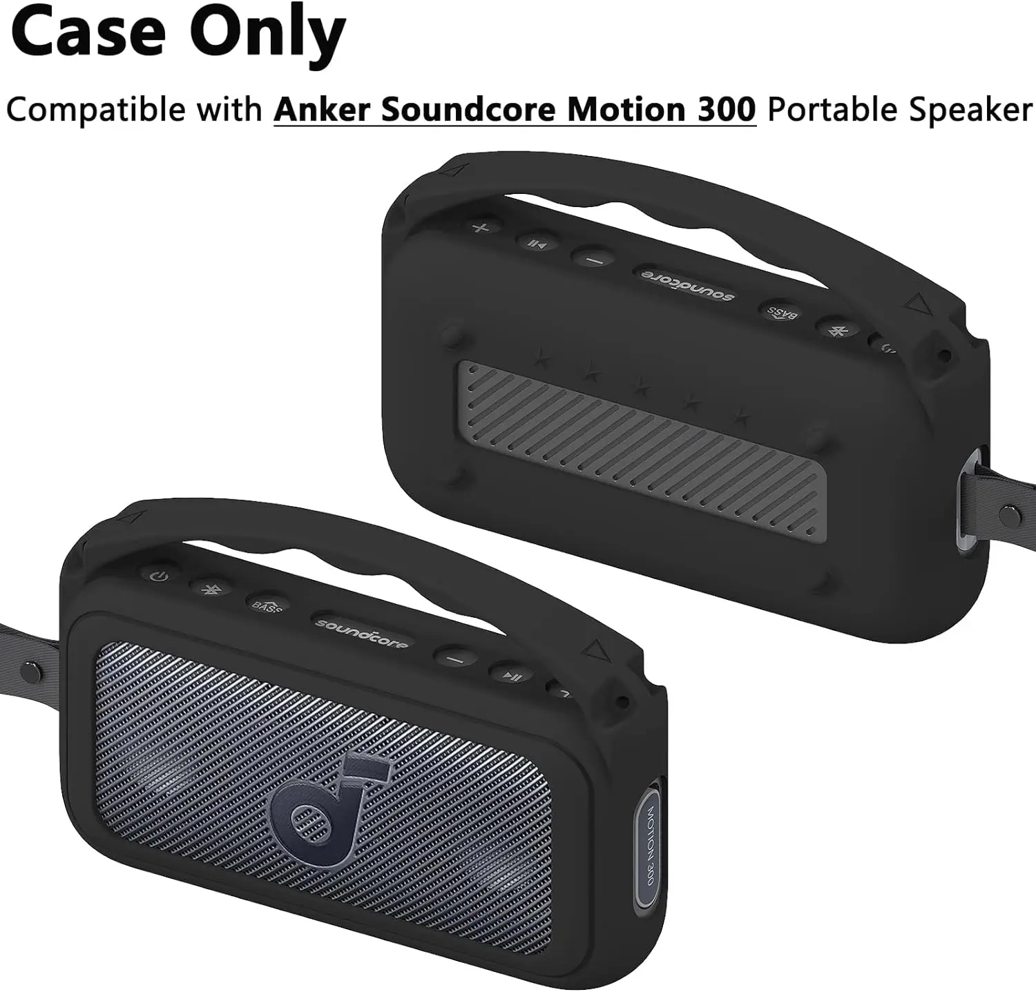 Silicone Handle Protective Cover Case for Anker Soundcore Motion 300 Wireless Hi-Res Portable Speaker(Only Case)