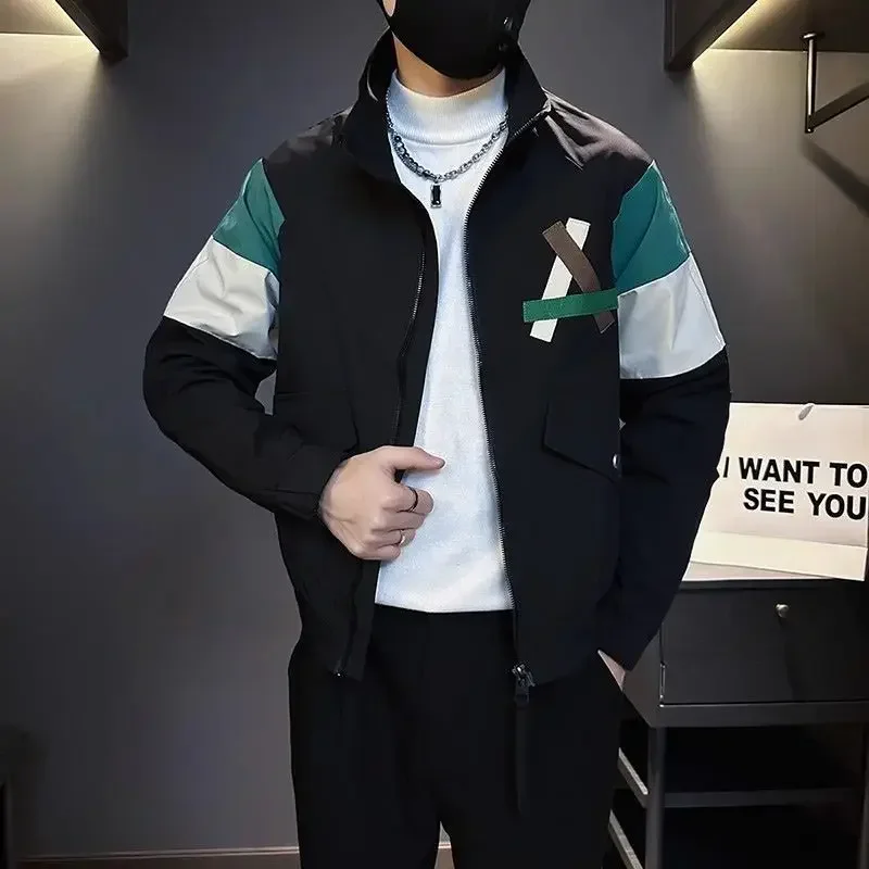 thumbnail image 1 of Chaquetas de hombre de alta calidad, primavera y otoño, nuevas, ofertas y rebajas baratas, ropa de moda 2024, abrigos para hombre, marcas originales, moda informal, 1 of 5