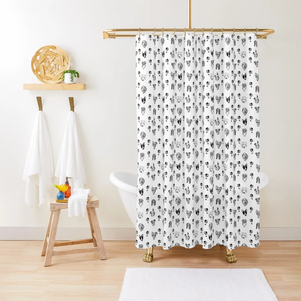 

Dog spots Shower Curtain Bathroom Accessory Shower Set Modern Bathroom Accessories Bathroom Box Curtain