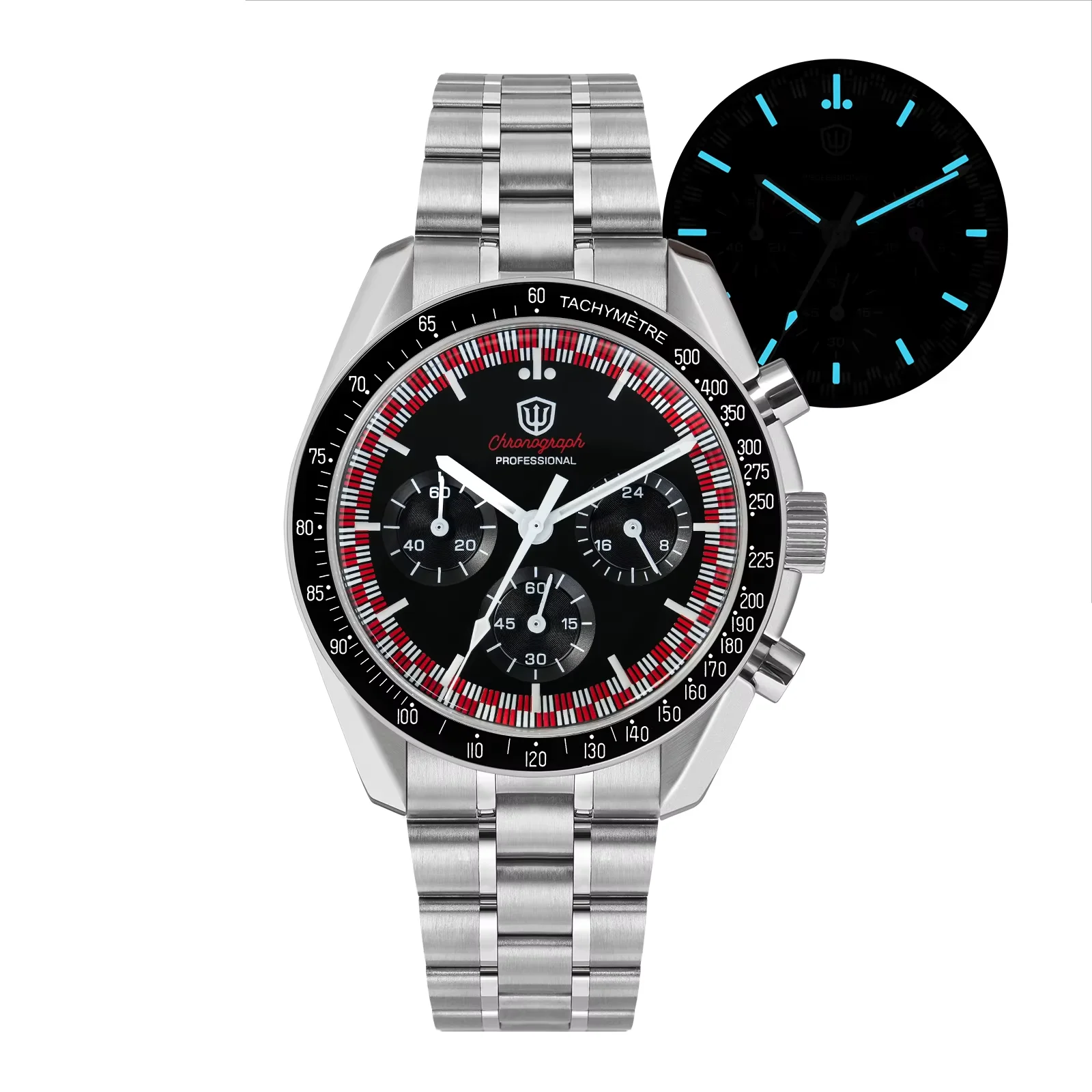 Watchdives Wd1863 Bubble Sapphire Quartz Watches 39Mm Japan Vk63