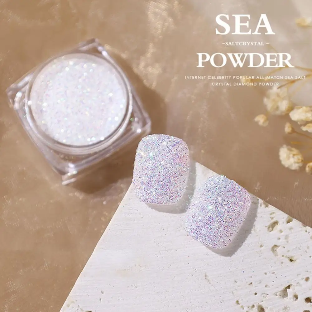 1 Box Delicate Superfine DIY Nail Art Glitter Powder Ornament Multiple Styles Nail Decoration Safe Ingredients for Women