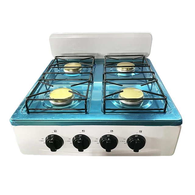 Fornello a gas a quattro fuochi personalizzato all'ingrosso Low Moq Gazinire 4 Feux a Gaz 4