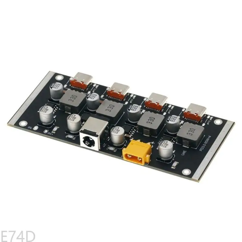 E74D PD65W USB C Charging Converters Board 4 Way Fast Charging Module for Phone