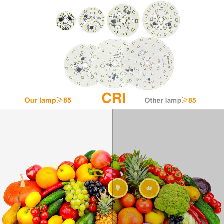 LED Chip for Downlight 3W 5W 7W 9W 12W 15W 18W SMD 2835 Round Light Beads AC 220V-240V