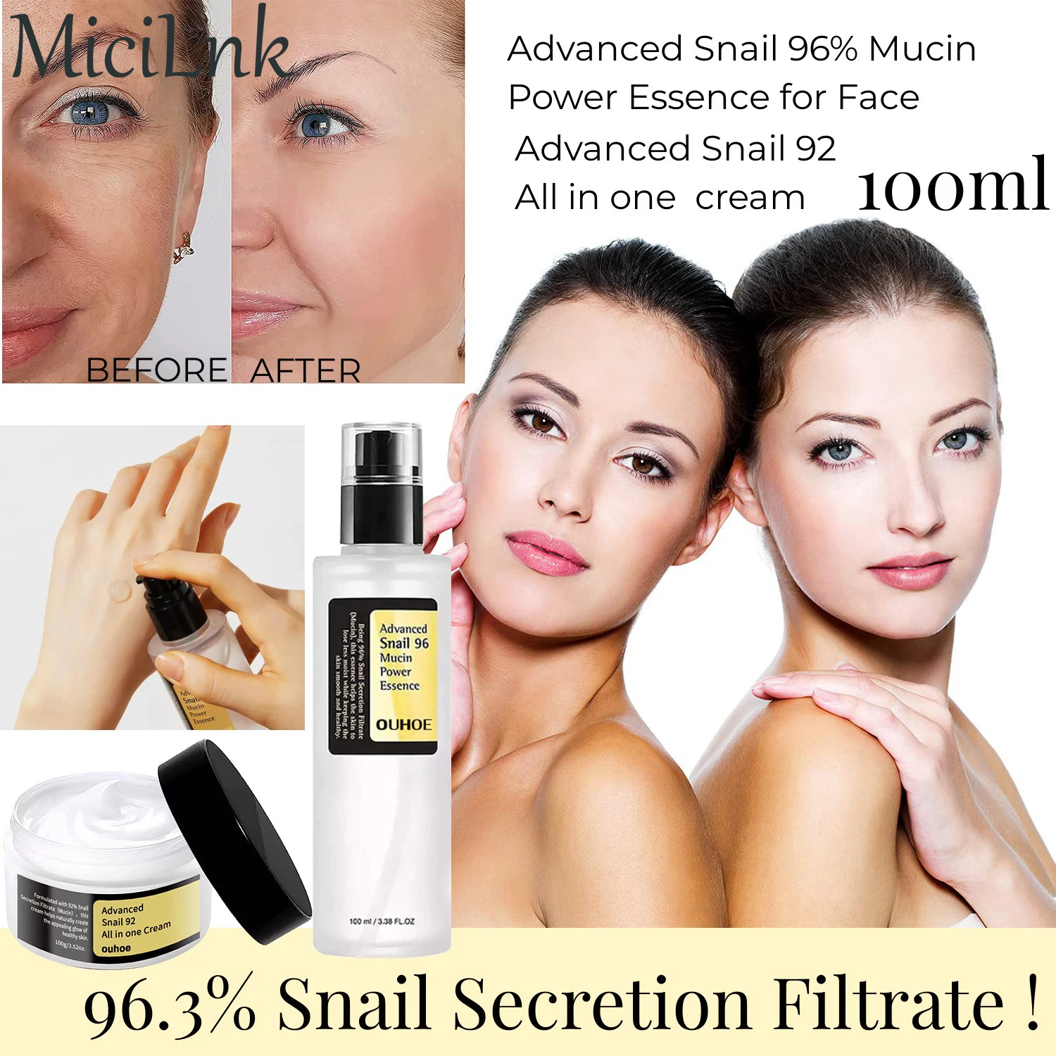 

Эссенция Snail Mucin 96% для восстановления кожи лица