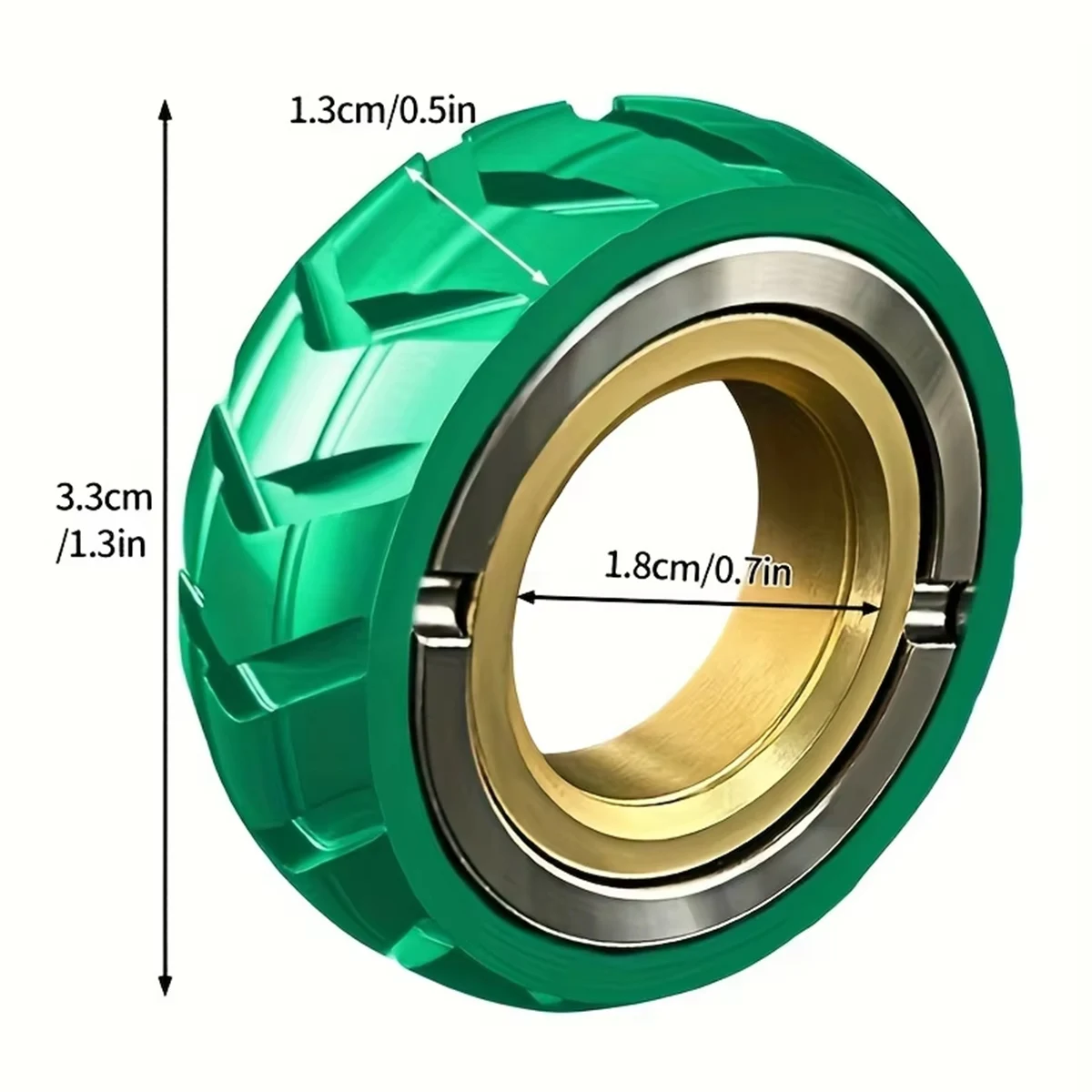 Fidget Toys Anti Stress Ring Slider Magnetic Metal Stainless Steel ADHD