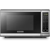 Digital Microwave Oven with Turntable Button Door, Child Safety Lock, 700W, Stainless Steel, 0.7Cubic Feet, Multifunction Weibol 1