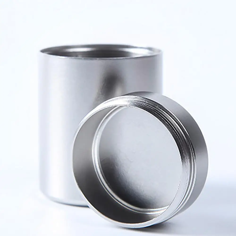 Sealed Container Storage 70ml Aluminum Herb Stash Jar Airtight Smell Proof Herbs Spices Moisture Proof Canister Jars Bottles