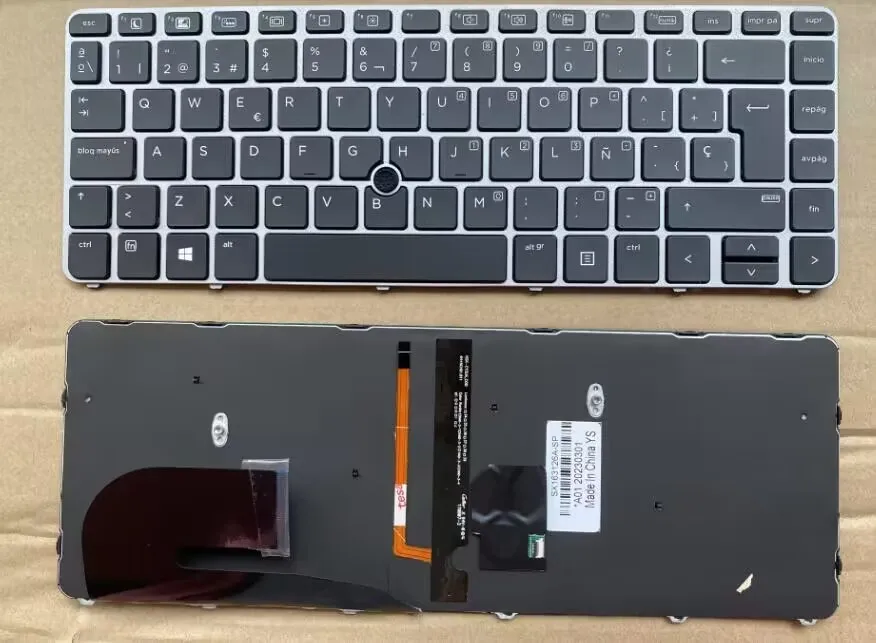 

Клавиатура с испанской подсветкой для HP EliteBook 840, G3 840, G4 848, G3 745, G3 745, G4