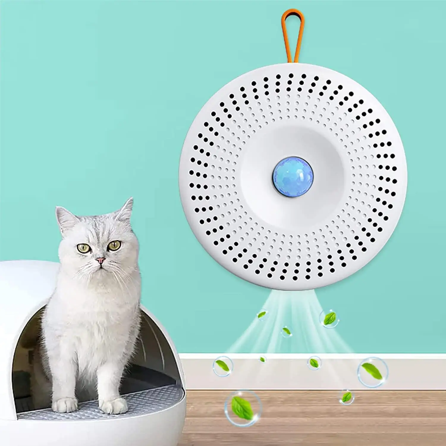 

Cat Litter Box Odor Eliminator Pet Toilet Air Purifier Ozone Anion Generator Sterilization Deodorant For Toilet Tray Cat Product