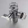 3-Way Tee Faucet Adapter Connector Shower Head Diverter Valve Switch Home Improvement Shower Faucets Water Separator 2