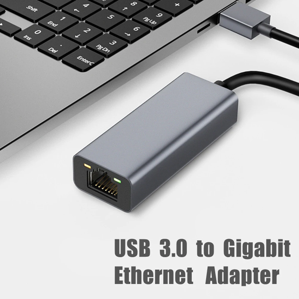 Network Ethernet Adapter Portable Laptop RJ45 External 1000Mbps USB 3.0 To Gigabit LAN Converter ConnectionDrive Tablet