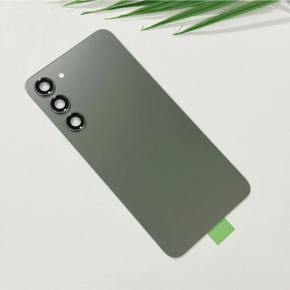 S23+ 삼성 갤럭시 S23 플러스 S23+ S916B S916U용 새 하우징 후면 배터리 커버 후면 도어 교체용 배터리 커버+카메라 렌즈