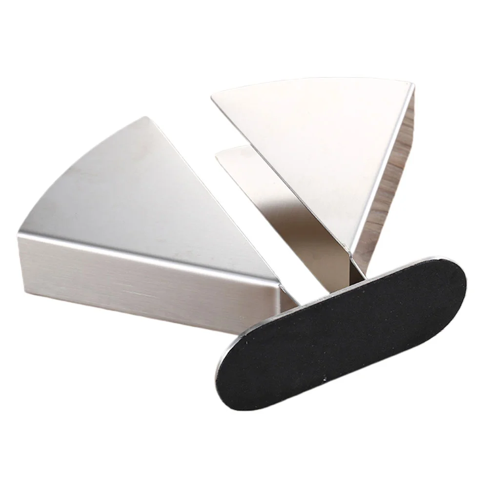 

Vertical Tissue Holder Napkin Rack Holders Dispenser Table Paper Stainless Steel Stand Scalloped Tray