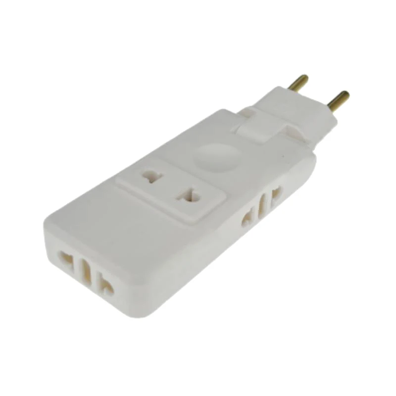 Compact 4-in-1 EU Travel Power Adapter with 180-Degree Plug Rotation