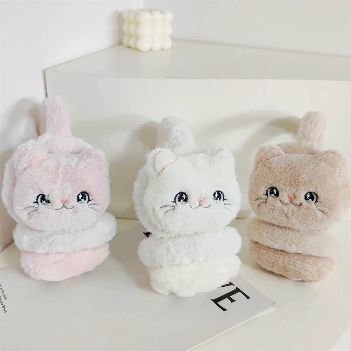 Cartoon Rabbit Winter Warm Earmuffs for Children Girls Plush Thick Soft Ear Cover Ear Protection Warmth Muffs for Women Kids