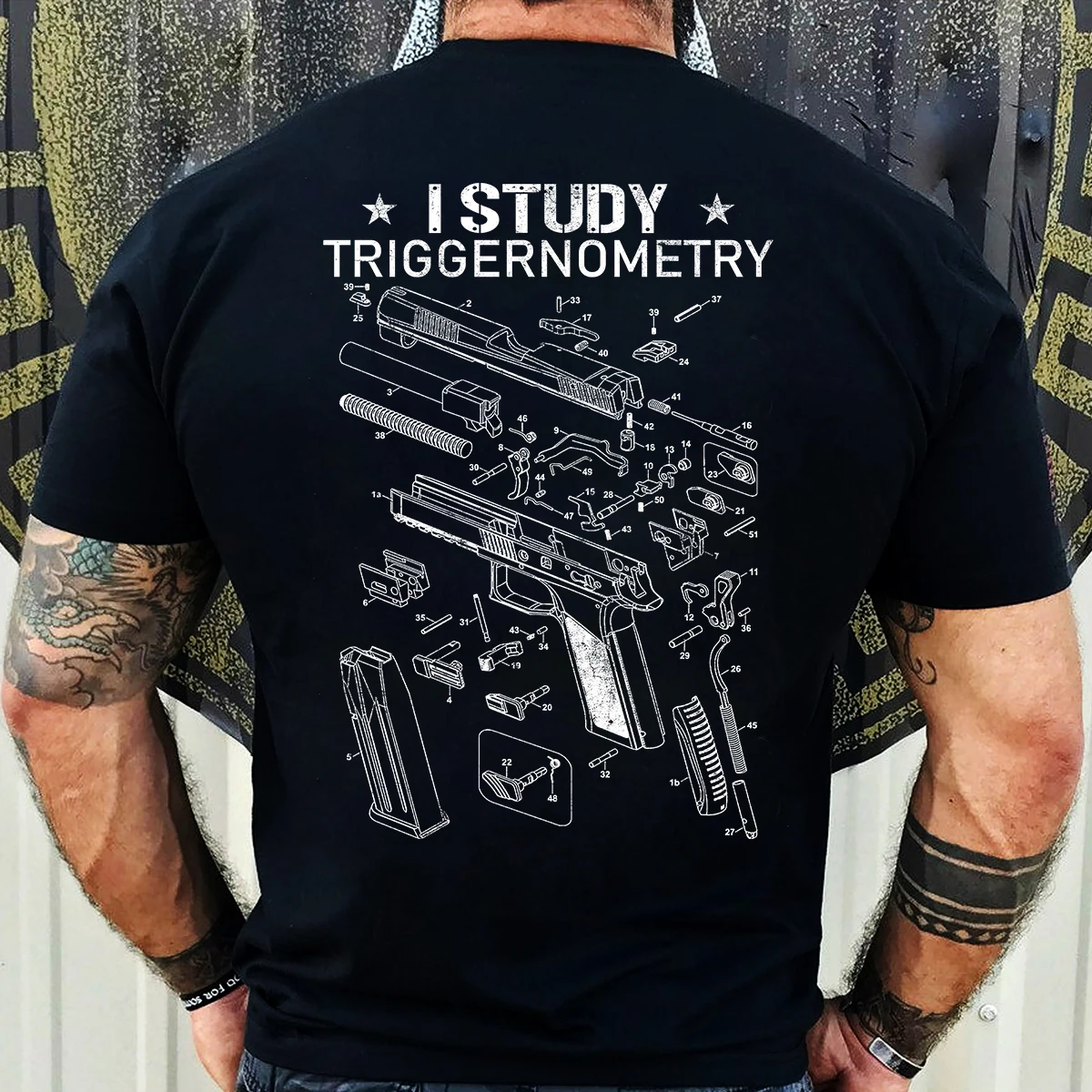 

I Study Triggernometry Gun Owner Fathers Day Gift T-Shirt New 100% Cotton O-Neck Short Sleeve Casual Mens T-shirt Size S-3XL