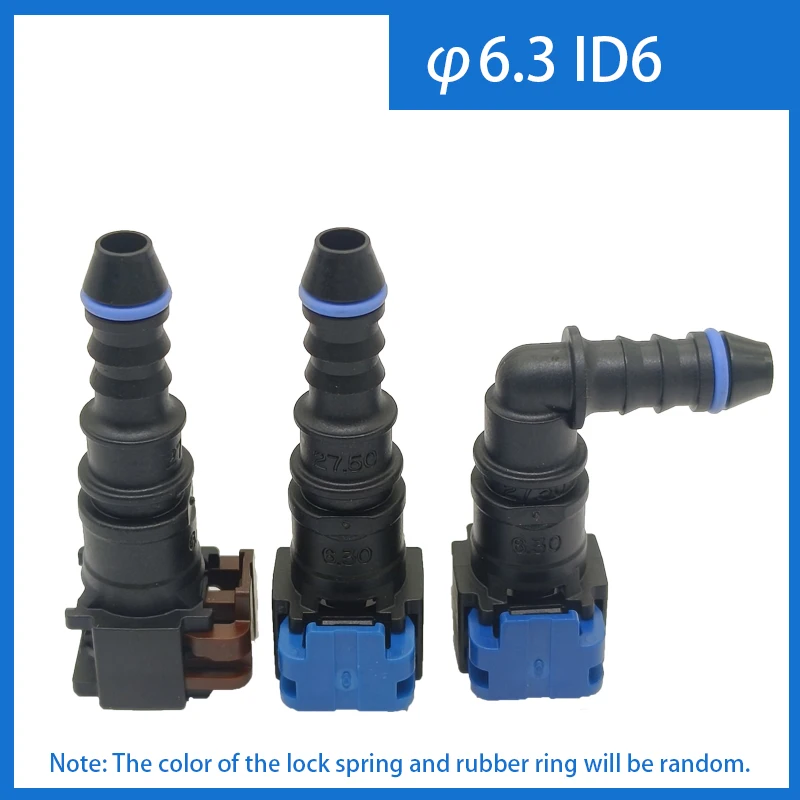 2pcs x 6.3 ID6 Lengthened Female Auto Car Fuel Line Hose Quick Release Connector Carburetor Part fuel line connector,hose coupler