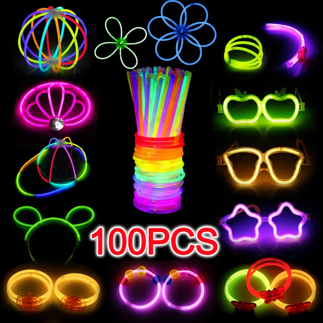 Fluorescent Glow Glowing Stick Party Luminous  Glow Stick Party Ideas  Adults - Glow Party Supplies - Aliexpress