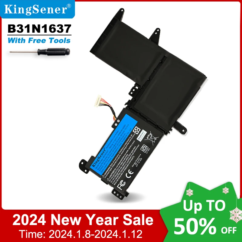 Фото Аккумулятор KingSener B31N1637 C31N1637 для ASUS X510 X510UA X510UF X510UQ VivoBook S15 S510UA S510UQ S510UN S510UR F510UA F510UQ №1