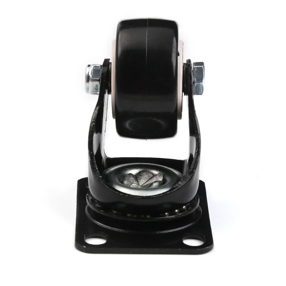 Description Picture 2 of item1/2/3pcs 40mm Black Rubber Replacement Swivel Casters Office Chair Sofa Platform Trolley Wheels Caster for Furniture Hardware