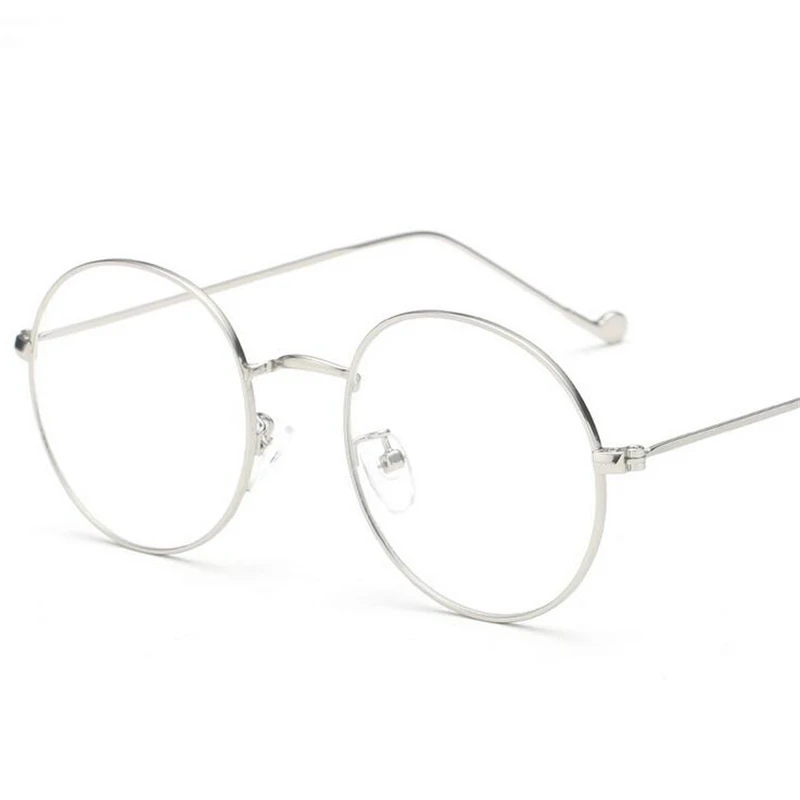 Metal Women Men Round Minus Prescription Eyeglasses With Degree Ultralight Finished Myopia Glasses Diopter 0 -0.5 -1.0 To -6.0 3