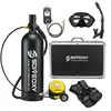 2L Scuba Diving Equipment/gear D Set Mini  Tank  Mask/Adapter Cylinder Oxygen Bottle Underwater Snorkeling Set 1
