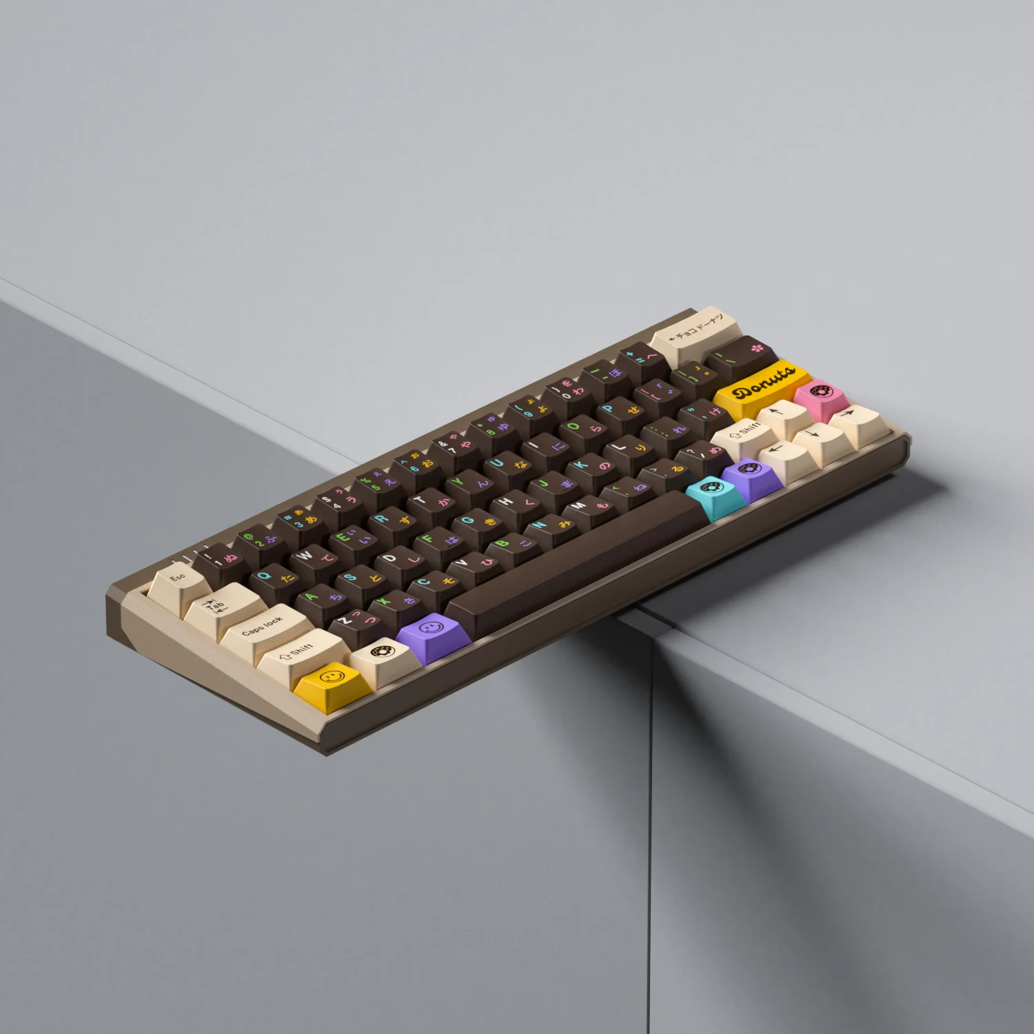 Pbt Keycaps para Teclado Mecânico Donut Pattern Food Dessert Cherry Custom Keycaps Teclados Acessórios - Imagem 5