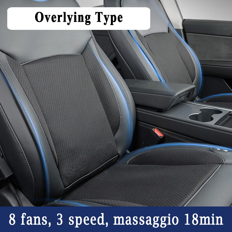 2023 NEW Tesla Model Y / 3 Smart Cooling Car Seat Cushion for Summer  Driving Breathable Seat Cover with 10 Fans 15s Cool Down - AliExpress