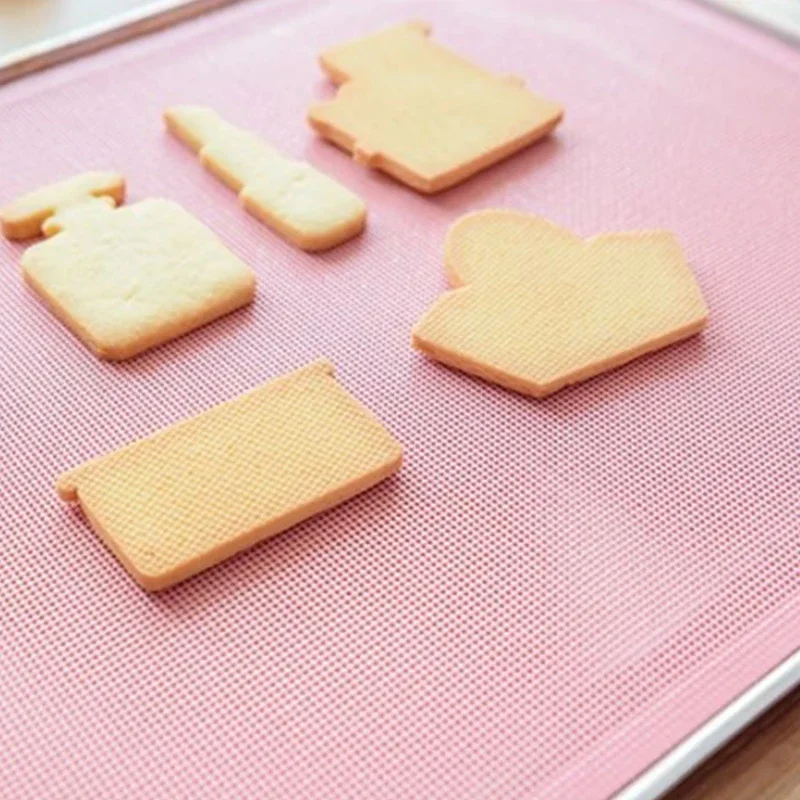 Cookie Silicone Pad Mat Bakeware Mat Silicone Oven Heat Insulation Pad Cookies Mats Baking Liner Non-stick Thick Kitchen Tools