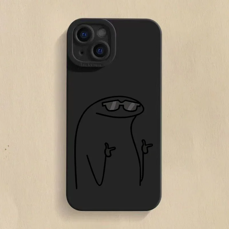 Adorable Cartoon Matchman Shockproof Silicone Phone Case