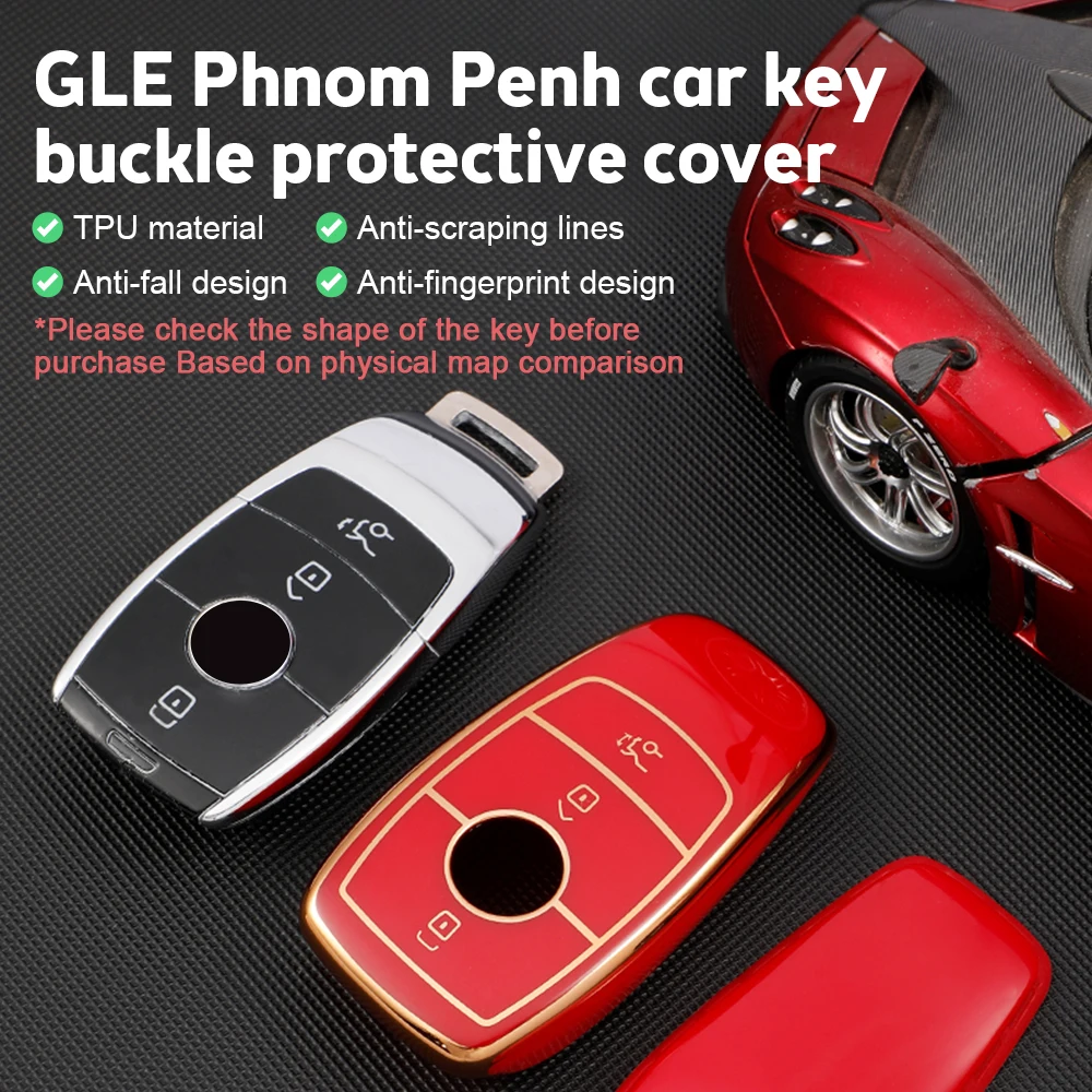 

Car Key Cover TPU Case for Mercedes Benz A B C E G CLS GLB GLC GLE Class GLS W177 W213 W222 G63 X167 AMG C-Coupe Maybach GLS