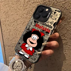 Charming Mafalda Cartoon Matte Phone Case - Cute & Stylish Design for Samsung A52 (CYB - CY312501o1)